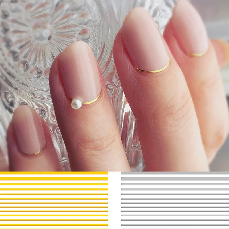 1 Sheet Gold 3D Nail Sticker Curve Stripe Lines Nails Stickers Adhesive Striping Tape Nail Art Stickers Decals Rose Gold Silver
1 Sheet Gold 3D Nail Sticker Curve Stripe Lines Nails Stickers Adhesive Striping Tape Nail Art Stickers Decals Rose Gold Silver