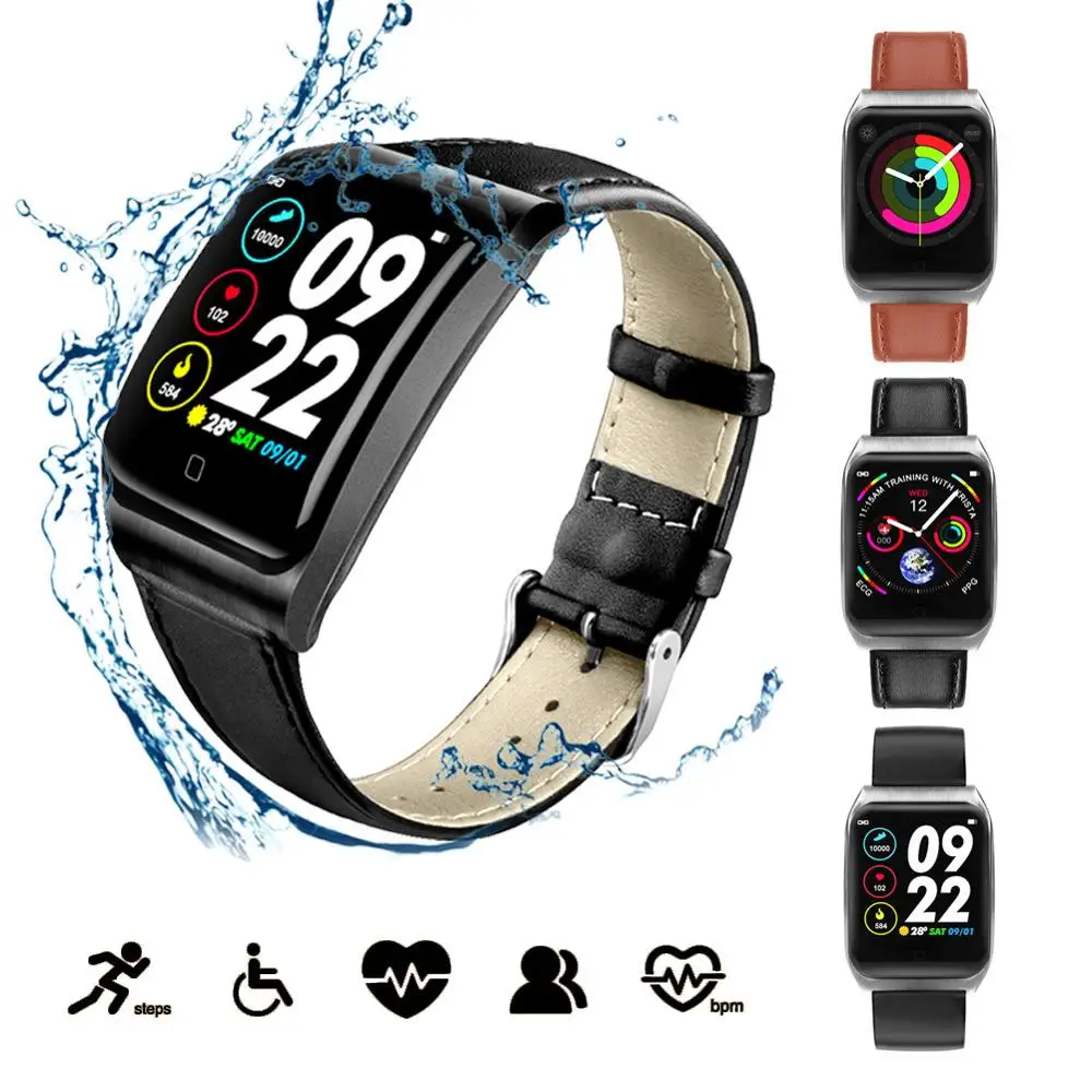 Smart Wristbands 1.3" TFT ECG+PPG Fitness Bracelet Touch Screen OLED Message Blood Pressure IP68 Watch Heart Rate Time Smartband
Smart Wristbands 1.3" TFT ECG+PPG Fitness Bracelet Touch Screen OLED Message Blood Pressure IP68 Watch Heart Rate Time Smartband