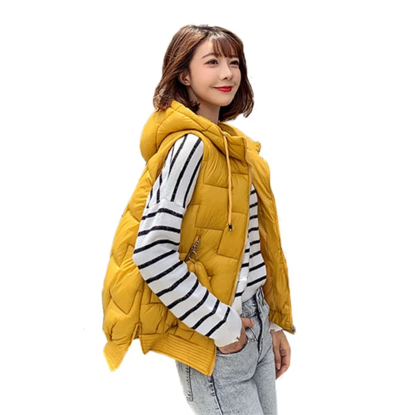Autumn Winter Sleeveless Jacket Women Coats Ladies Short Cotton Down Vest Female Hooded Vest Women Windproof Warm Waistcoat Vest
Autumn Winter Sleeveless Jacket Women Coats Ladies Short Cotton Down Vest Female Hooded Vest Women Windproof Warm Waistcoat Vest