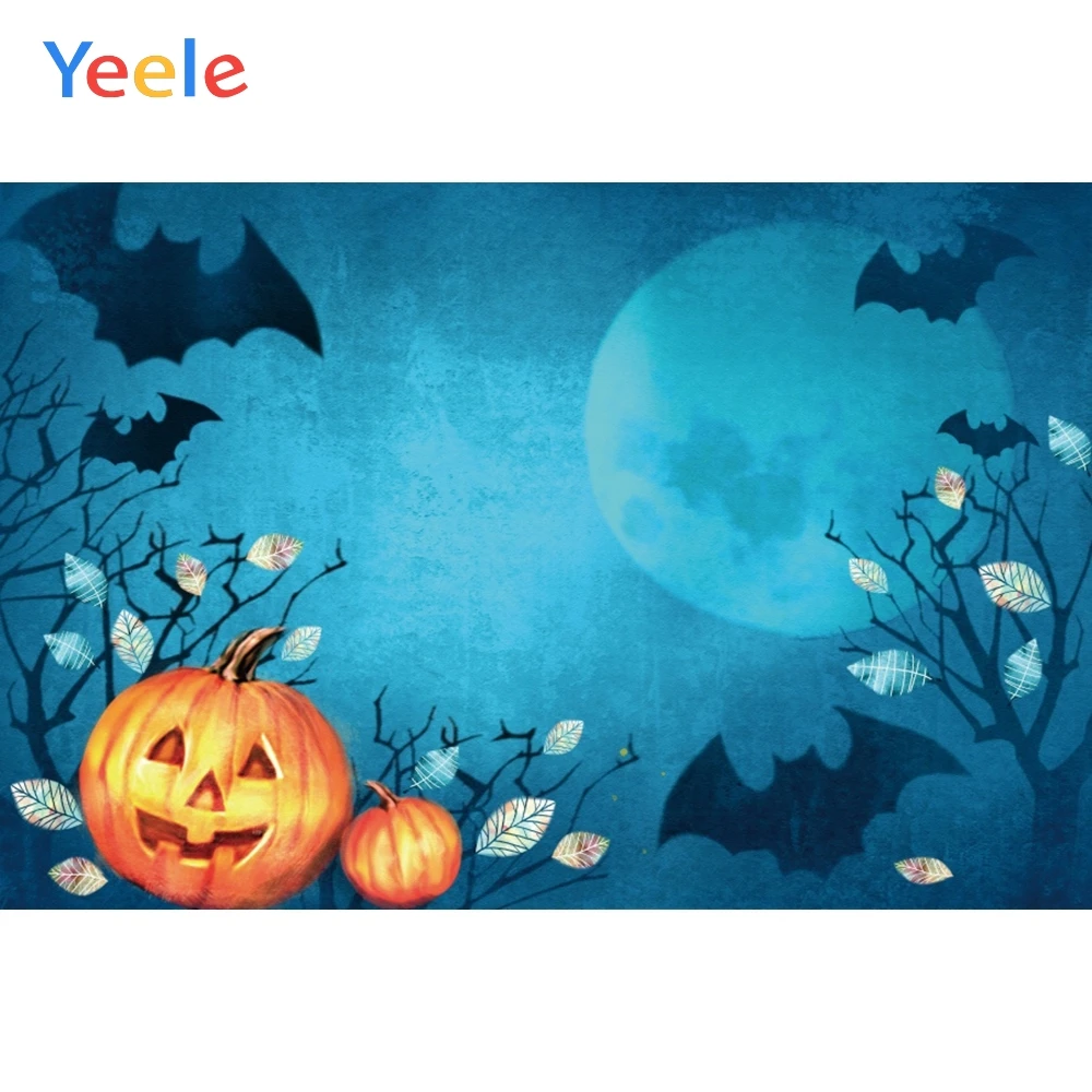 Yeele Happy Halloween Night Moon Pumpkin Lantern Bat Photography Backgrounds Customized Photographic Backdrops for Photo Studio
Yeele Happy Halloween Night Moon Pumpkin Lantern Bat Photography Backgrounds Customized Photographic Backdrops for Photo Studio