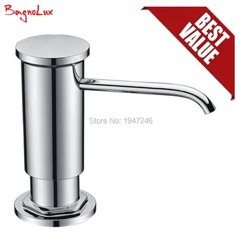 Bagnolux F048C High Quality Deck Mounted Kitchen Sink Soap Dispenser Chrome inclued Plastic Pump & Head PE Clear Plastic Bottle
Bagnolux F048C High Quality Deck Mounted Kitchen Sink Soap Dispenser Chrome inclued Plastic Pump & Head PE Clear Plastic Bottle