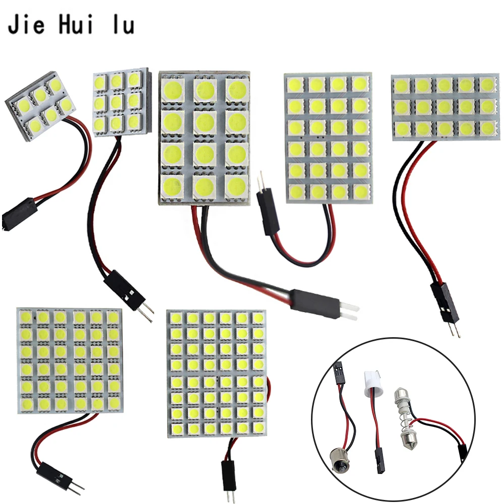 1Set Car Panel Reading Map Lamp 5050 6 9 12 15 24 36 48 LED SMD Dome Interior Bulb Roof Lights BA9S T10 C5W Adapter Festoon Base
1Set Car Panel Reading Map Lamp 5050 6 9 12 15 24 36 48 LED SMD Dome Interior Bulb Roof Lights BA9S T10 C5W Adapter Festoon Base