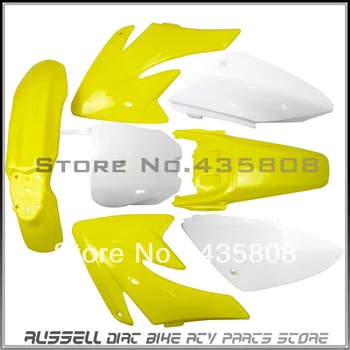 CRF70 plastic cover & Plastic kits & plastic fenders for honda 7 pcs yellow4+White3
CRF70 plastic cover & Plastic kits & plastic fenders for honda 7 pcs yellow4+White3