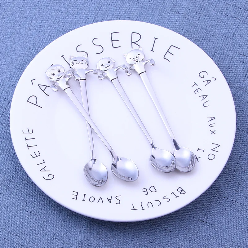 Cartoon Cute Cat Spoon Coffee Spoons Stainless Steel Creative Cup Scoop Cross-border Mini Spoon Salt Ladle
Cartoon Cute Cat Spoon Coffee Spoons Stainless Steel Creative Cup Scoop Cross-border Mini Spoon Salt Ladle
