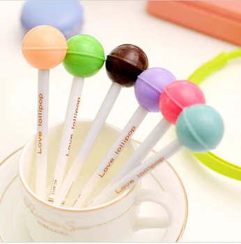 6 pcs/lot new Candy Lollipop Cute pens, 0.5mm kawaii pen black caneta stationery school supplies canetas mont black escritorio
6 pcs/lot new Candy Lollipop Cute pens, 0.5mm kawaii pen black caneta stationery school supplies canetas mont black escritorio