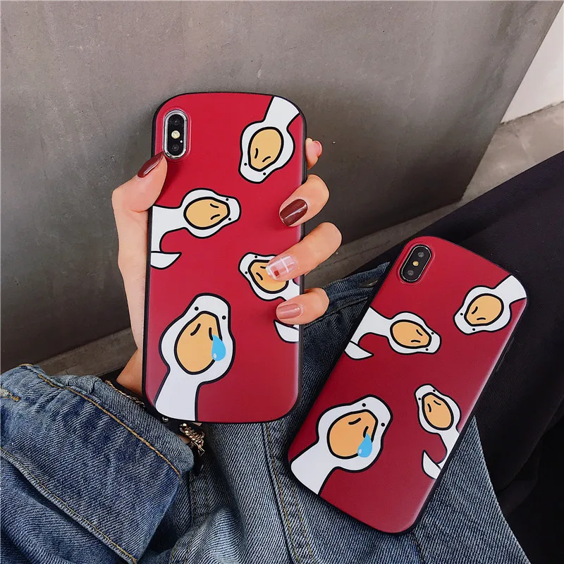Cute cartoon goose arc-shaped case red For Apple iphone 6 6s 7 8 Plus X XS XR MAX phone case
Cute cartoon goose arc-shaped case red For Apple iphone 6 6s 7 8 Plus X XS XR MAX phone case