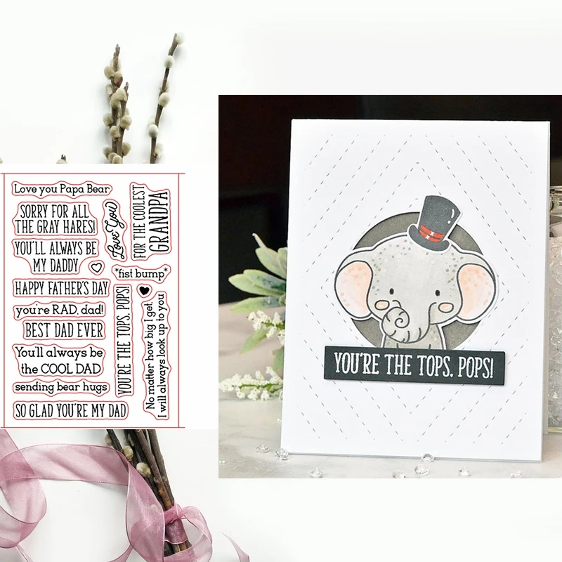 So Glad You're My Dad Clear Transparent Stamps DIY Crafts Card Album Making Stencil Decor Scrapbooking Embossing New Stamps 2019
So Glad You're My Dad Clear Transparent Stamps DIY Crafts Card Album Making Stencil Decor Scrapbooking Embossing New Stamps 2019