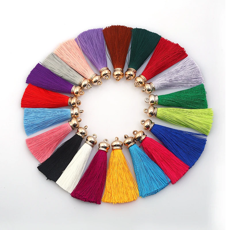 6PCS High Quality Silk Metal Cap Mini Tassels Home Textile Curtain Clothing Pendant Jewelry Making Charms Pendants Craft Tassels
6PCS High Quality Silk Metal Cap Mini Tassels Home Textile Curtain Clothing Pendant Jewelry Making Charms Pendants Craft Tassels