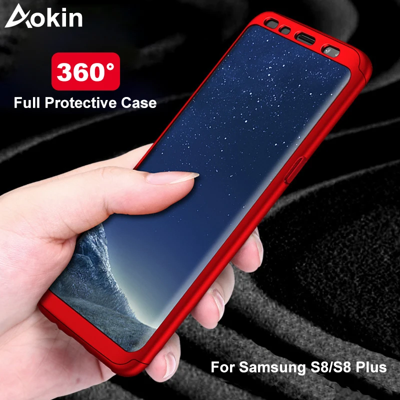 Aokin Luxury Hard 360 Full Cover Protection Case for Samsung Galaxy S8 Plus Phone Cases For Samsung S8 Case With Tempered Glass
Aokin Luxury Hard 360 Full Cover Protection Case for Samsung Galaxy S8 Plus Phone Cases For Samsung S8 Case With Tempered Glass