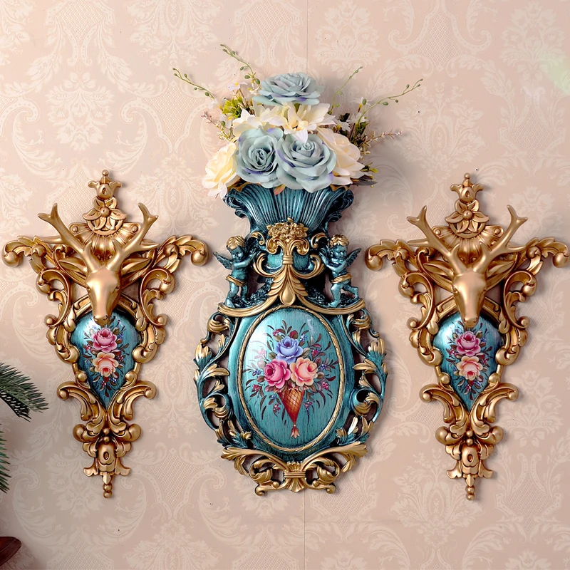 European Retro Wall Hanging Vase Resin Crafts Decoration Home Livingroon TV Background Mural Restaurant Hotel Painting Potflower
European Retro Wall Hanging Vase Resin Crafts Decoration Home Livingroon TV Background Mural Restaurant Hotel Painting Potflower