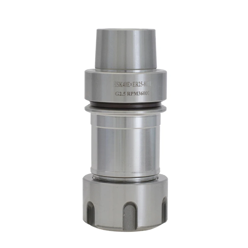 HSK40E ER25 80H holder Carved high speed shaft G2.5 36,000rpm HRC60 high precision 0.001 CNC tool holder lathe chuck
HSK40E ER25 80H holder Carved high speed shaft G2.5 36,000rpm HRC60 high precision 0.001 CNC tool holder lathe chuck