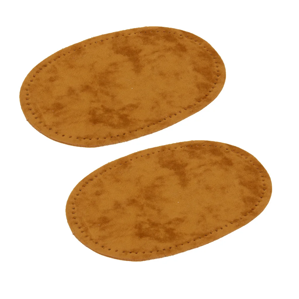 3 Colors Pairs Suede Fabric Sew-on Elbow Knee Patches Repair Sewing Applique