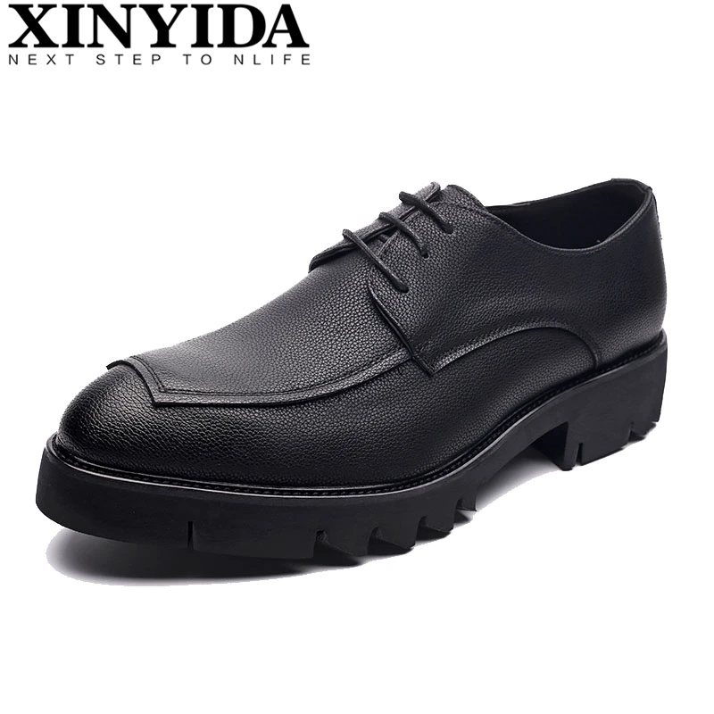 New Arrivals Pointed Toe Men Leather Shoes Lace-Up Breathable Business Casual Shoes Thick Sole Fashion Men Dress Shoes Size38-44
New Arrivals Pointed Toe Men Leather Shoes Lace-Up Breathable Business Casual Shoes Thick Sole Fashion Men Dress Shoes Size38-44