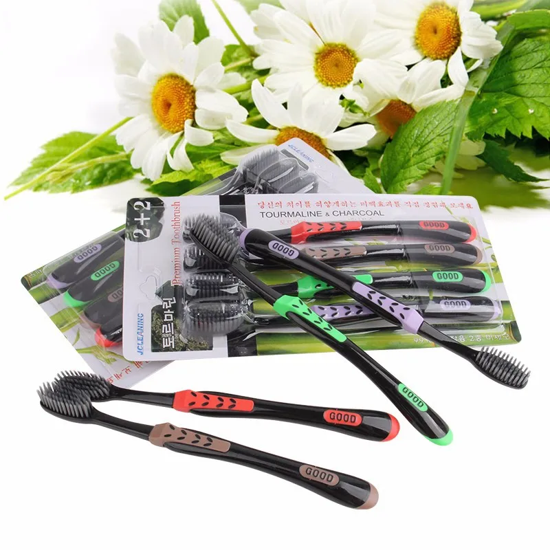 new 4pcs/lot Bamboo Charcoal Toothbrush Anti-slip Handle Ultra-fine Soft Hair Brush For Oral Hygiene
new 4pcs/lot Bamboo Charcoal Toothbrush Anti-slip Handle Ultra-fine Soft Hair Brush For Oral Hygiene