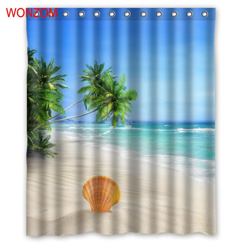 WONZOM Beach Sky Tree Curtain with 12 Hooks For Bathroom Decor Modern Landscape Bath Waterproof Curtain Bathroom Accessories
WONZOM Beach Sky Tree Curtain with 12 Hooks For Bathroom Decor Modern Landscape Bath Waterproof Curtain Bathroom Accessories