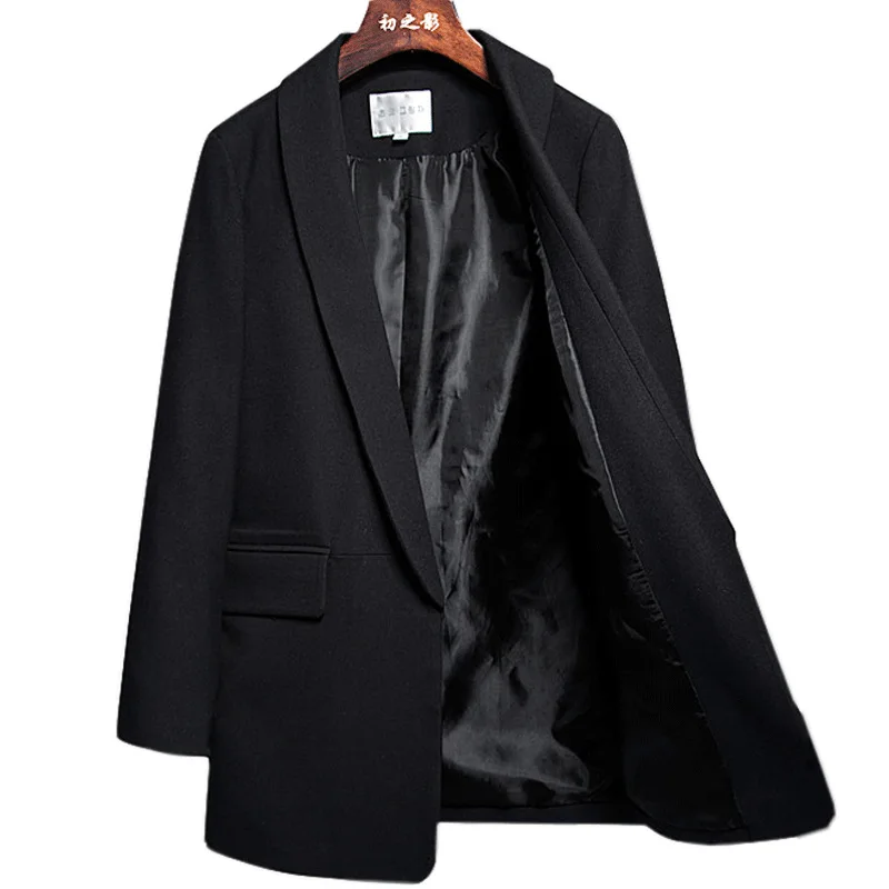 Black small suit women's jacket British wind spring and autumn solid color long-sleeved casual black small suit 2019 new coat
Black small suit women's jacket British wind spring and autumn solid color long-sleeved casual black small suit 2019 new coat