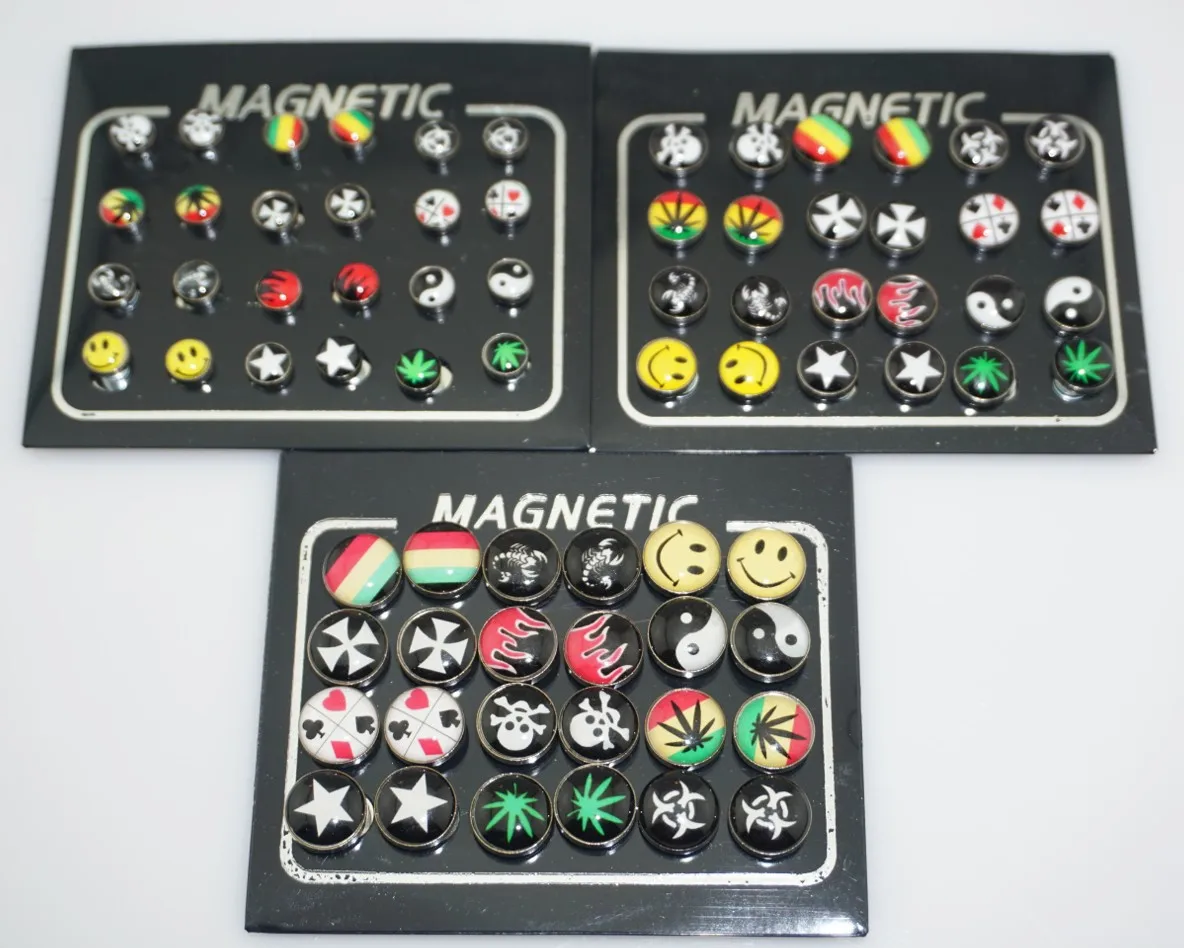12 Pairs/lot 6/8/10mm Punk Mens Strong Magnet Earring Stud Stainless Steel Magnetic No Hole Piercing Earrings Jewelry for Women
12 Pairs/lot 6/8/10mm Punk Mens Strong Magnet Earring Stud Stainless Steel Magnetic No Hole Piercing Earrings Jewelry for Women