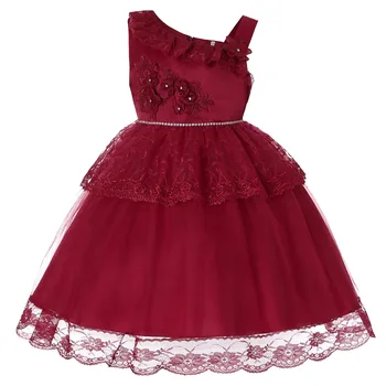 New Lace Ball Gown Girls Dress Elegant Flower Girls Wedding Bridesmaid Dress for Kids Children Party Program Princess Dresses 
New Lace Ball Gown Girls Dress Elegant Flower Girls Wedding Bridesmaid Dress for Kids Children Party Program Princess Dresses