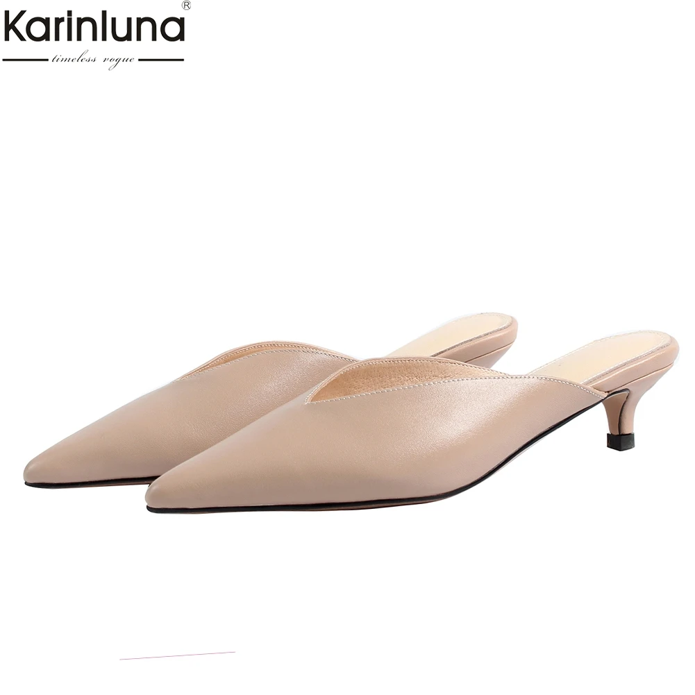 KarinLuna brand new top quality genuine leather Woman Shoes sexy pointed toe Party shoes woman Mules pumps
KarinLuna brand new top quality genuine leather Woman Shoes sexy pointed toe Party shoes woman Mules pumps