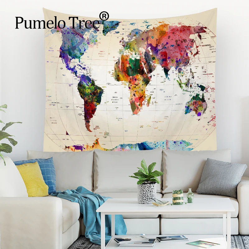 World Map Tapestry Wall Tapestry Ocean 150*200Cm Tapestry Watercolor Retro Style Bohemian Home Decor Wandkleed Wall Tapestry
World Map Tapestry Wall Tapestry Ocean 150*200Cm Tapestry Watercolor Retro Style Bohemian Home Decor Wandkleed Wall Tapestry