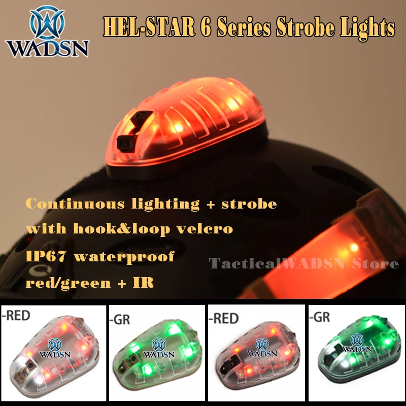 tactical helmet light led strobe Signal light Survival Lamps HEL-STAR 6 with Magic Tape
tactical helmet light led strobe Signal light Survival Lamps HEL-STAR 6 with Magic Tape