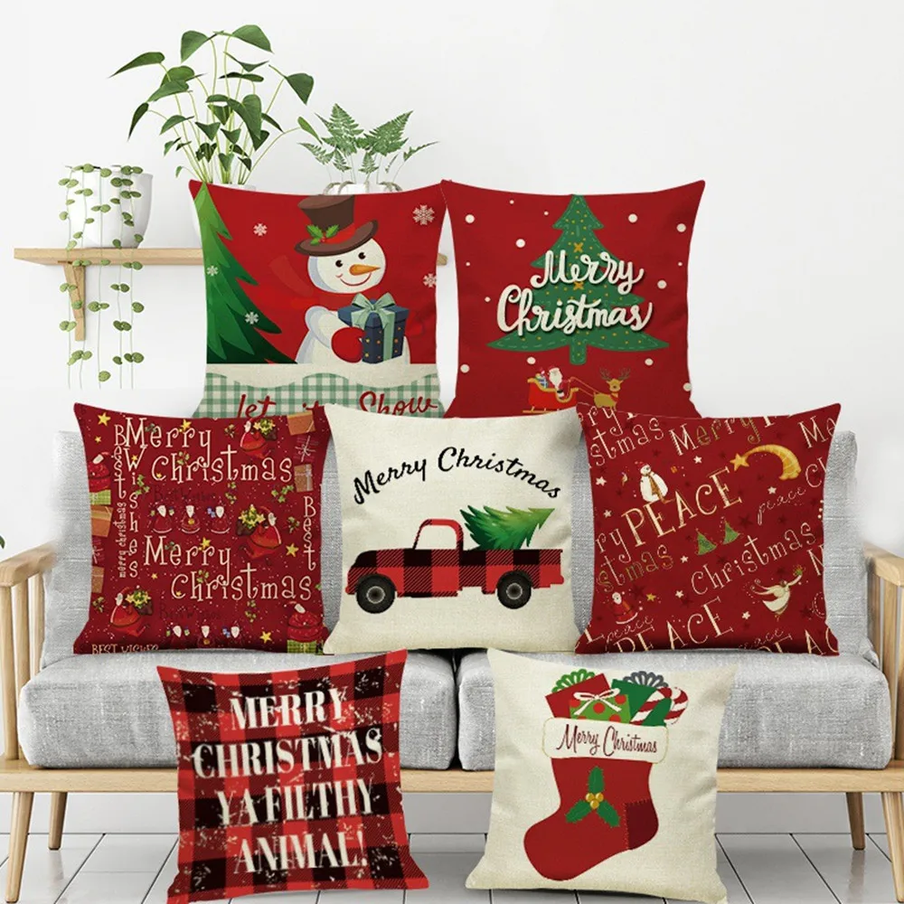 New Christmas Pillow Case Cotton Linen Print Festival Pattern Square Pillow Case For Home Living Room Bedroom Pillowcase
New Christmas Pillow Case Cotton Linen Print Festival Pattern Square Pillow Case For Home Living Room Bedroom Pillowcase