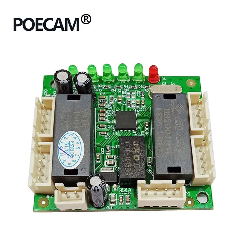 Ethernet Switch 5 Port Pin head PCBA Board Manufacturer Accept Oem ODM mini ethernet fast switch module 10/100Mbps HUB
Ethernet Switch 5 Port Pin head PCBA Board Manufacturer Accept Oem ODM mini ethernet fast switch module 10/100Mbps HUB