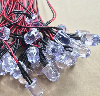 F10 10mm Warm White Red Green Blue Yellow Orange Pink Purple RGB 12V LED Lamp Light With 20cm Wire for Toy DIY Plug x 100pcs
F10 10mm Warm White Red Green Blue Yellow Orange Pink Purple RGB 12V LED Lamp Light With 20cm Wire for Toy DIY Plug x 100pcs