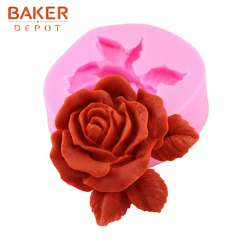 BAKER DEPOT flower fondant mold Silicone cake decoration mould rose candy chocolate mould ice cube tray DIY Craft plaster P009
BAKER DEPOT flower fondant mold Silicone cake decoration mould rose candy chocolate mould ice cube tray DIY Craft plaster P009