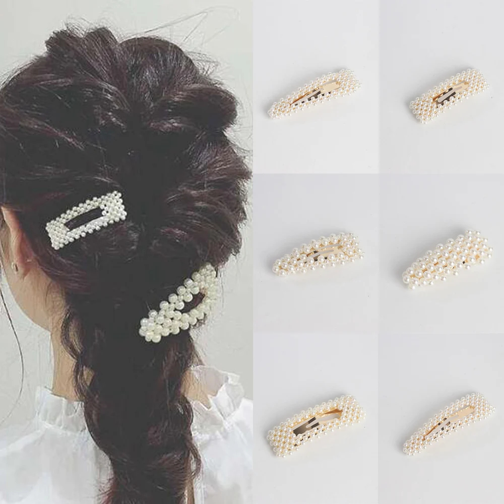 New Cute Women Metal Pearl Hair Clip Hairpins Lady Simple Style Hair Clip Girl Bun maker Fashion Headwear Girls Hair Accessories
New Cute Women Metal Pearl Hair Clip Hairpins Lady Simple Style Hair Clip Girl Bun maker Fashion Headwear Girls Hair Accessories