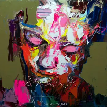 Palette knife painting portrait Palette knife Face Oil painting Impasto figure on canvas Hand painted Francoise Nielly 14-5
Palette knife painting portrait Palette knife Face Oil painting Impasto figure on canvas Hand painted Francoise Nielly 14-5