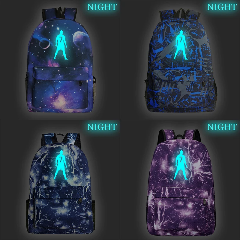 Beautiful Cristiano Ronaldo CR7 Luminous Backpack New Pattern Boys Students School Book Bags Men Women Teens Travel Rucksack
Beautiful Cristiano Ronaldo CR7 Luminous Backpack New Pattern Boys Students School Book Bags Men Women Teens Travel Rucksack