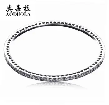 AODUOLA NEW Popular Genuine 100% 925 Sterling Silver Clear Rhinestone Round Cuff Bangle Luxury Jewelry For Women Girl Gift
AODUOLA NEW Popular Genuine 100% 925 Sterling Silver Clear Rhinestone Round Cuff Bangle Luxury Jewelry For Women Girl Gift