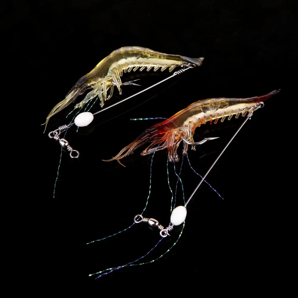 18cm 8g Artificial Fishing Lure Bionic Shrimp Lure Soft Bait Fishing Tackle with Hook Noctilucent Luminous Night Glow Bead
18cm 8g Artificial Fishing Lure Bionic Shrimp Lure Soft Bait Fishing Tackle with Hook Noctilucent Luminous Night Glow Bead