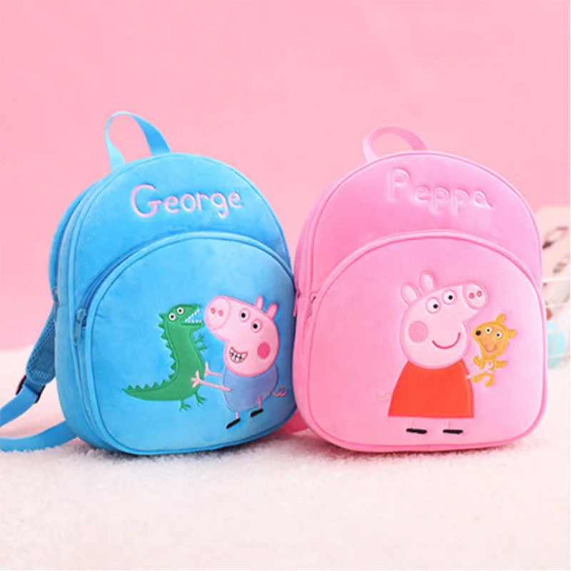 New Genuine PEPPA PIG Peppa George Plush Backpack High Quality Soft Stuffed Cartoon Bag Doll Children Kindergarten School Bag
New Genuine PEPPA PIG Peppa George Plush Backpack High Quality Soft Stuffed Cartoon Bag Doll Children Kindergarten School Bag