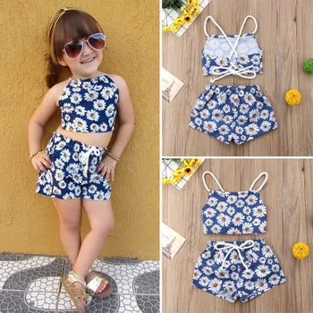 Newborn Baby Girls clothes backless strap round neck sleeveless Vest Flower print Shorts 2pc kids Toddler cotton casual Outfits
Newborn Baby Girls clothes backless strap round neck sleeveless Vest Flower print Shorts 2pc kids Toddler cotton casual Outfits