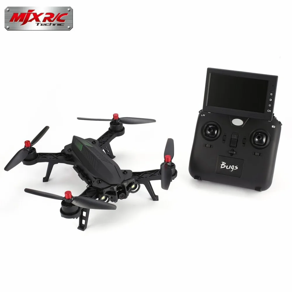 

MJX Bugs 6 B6FD 2.4GHz 4CH 6 Axis Gyro RTF Drone With HD 720P 5.8G FPV Camera And 4.3" LCD RX Monitor Brushless RC Quadcopter hi
