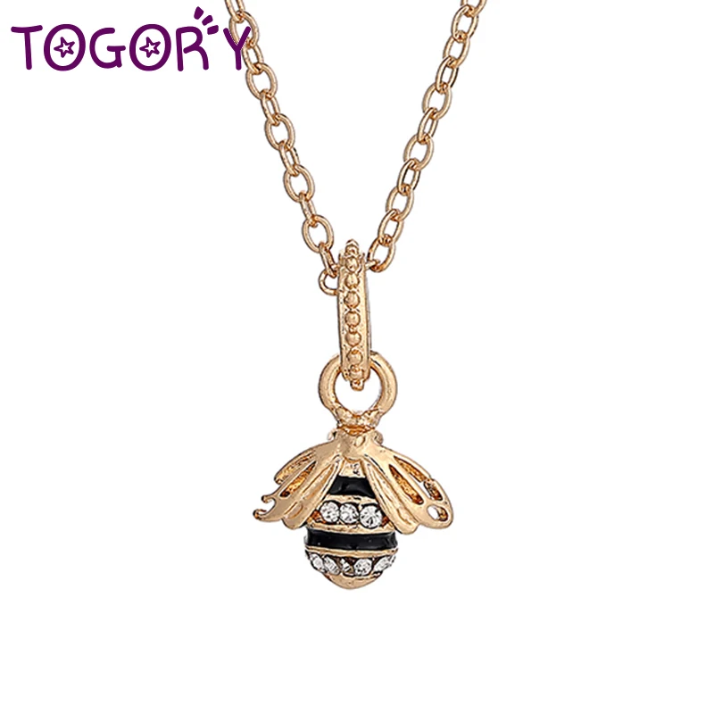 TOGORY Newest Genuine Gold Color Cute Animal Bees Necklaces & Pendants For Women Party Silver Jewelry Dropshipping
TOGORY Newest Genuine Gold Color Cute Animal Bees Necklaces & Pendants For Women Party Silver Jewelry Dropshipping
