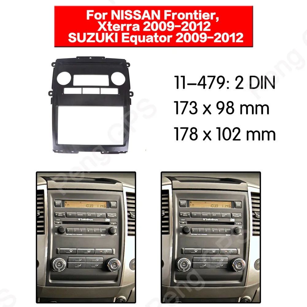 Автомобильная радиоустановка 11-479 2 Din для Nissan Frontier Xterra SUZUKI Equator 2009 2010 2011 монтажная