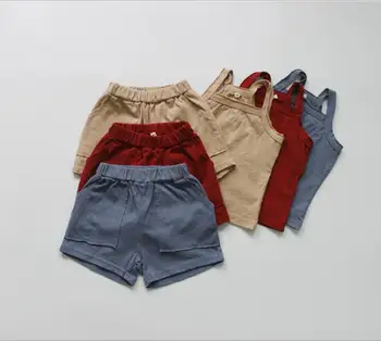 2019 Korean Style Girls Boys 2 Pcs Set Vestt+Shorts Cotton Linen Summer Kids Suits 2-7t PT577
2019 Korean Style Girls Boys 2 Pcs Set Vestt+Shorts Cotton Linen Summer Kids Suits 2-7t PT577
