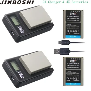 4x 2100mAh BLN-1,BLN1 BLN 1 Battery+2x LCD USB Single Charger for Olympus OM-D E-M5,E-M5 II,E-M1,E-P5,F
4x 2100mAh BLN-1,BLN1 BLN 1 Battery+2x LCD USB Single Charger for Olympus OM-D E-M5,E-M5 II,E-M1,E-P5,F
