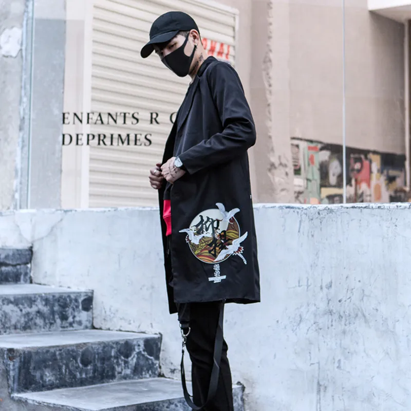 Men 3D printed DJ singer casual long blazer punk jacket nightclub stage costume suit men japan style hip hop blazer masculino
Men 3D printed DJ singer casual long blazer punk jacket nightclub stage costume suit men japan style hip hop blazer masculino