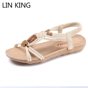 LIN KING Women Bohemian Summer Sandals Fashion Open Toe Flats Sandals Casual Lady Rome Slip On Beach Sandals Plus Size Sandalias
LIN KING Women Bohemian Summer Sandals Fashion Open Toe Flats Sandals Casual Lady Rome Slip On Beach Sandals Plus Size Sandalias