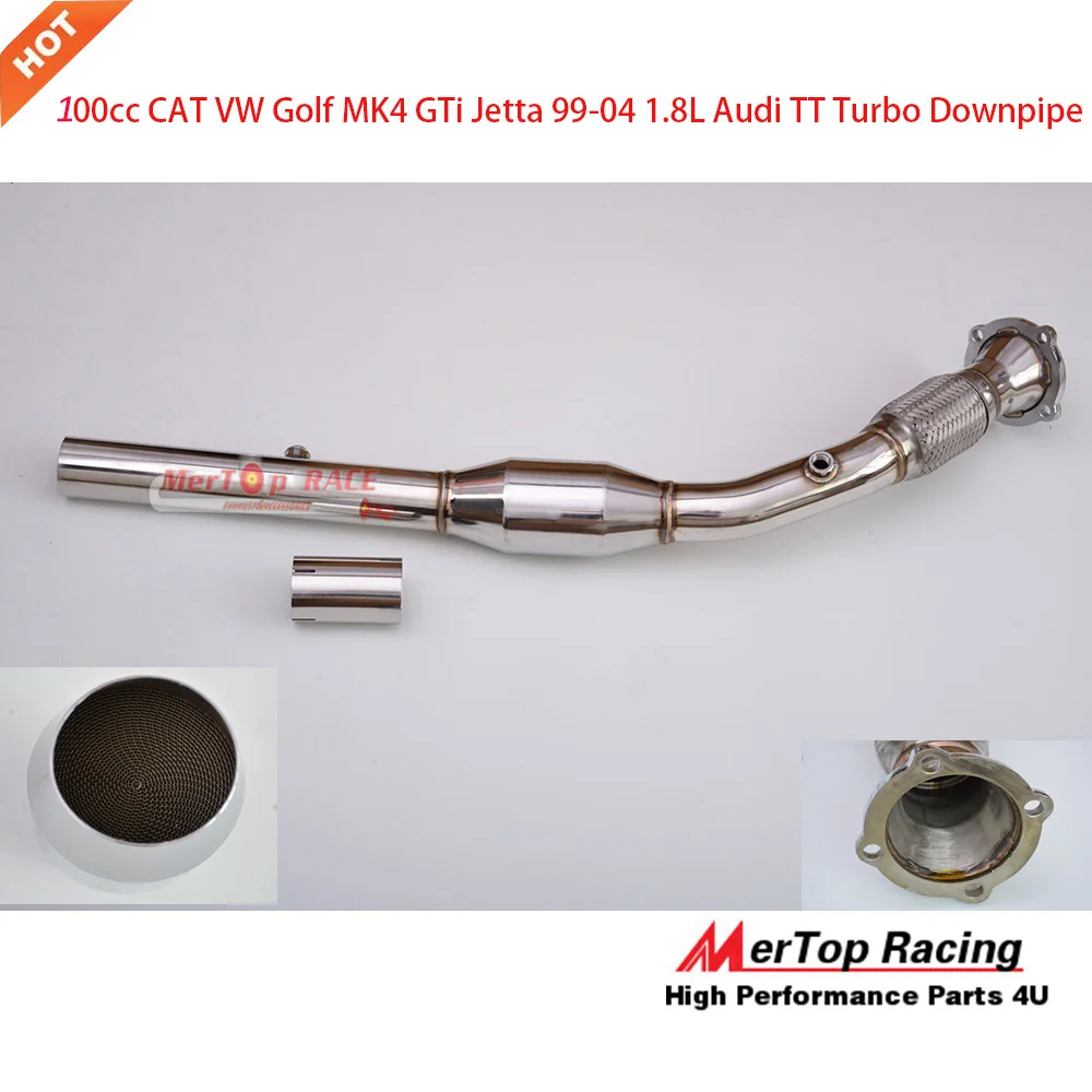 MERTOP Racing High flow VW GOLF MK4 GTI 99-04 1.8L/A3 TT TURBO DOWNPIPE with 100cell SPORTS CAT
MERTOP Racing High flow VW GOLF MK4 GTI 99-04 1.8L/A3 TT TURBO DOWNPIPE with 100cell SPORTS CAT
