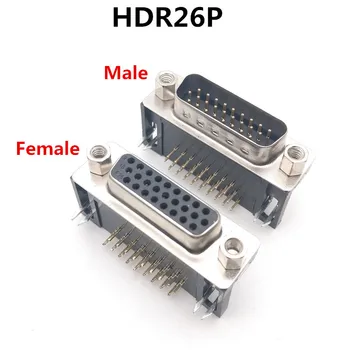 10PCS VGA Connector DB26 DR26 HDR26 female/Male socket Plug 26P triplex row bend legs 90 degree Black
10PCS VGA Connector DB26 DR26 HDR26 female/Male socket Plug 26P triplex row bend legs 90 degree Black