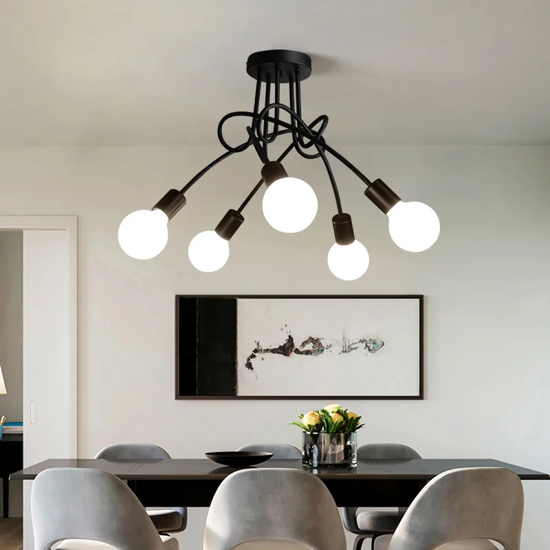 LED Ceiling Light For Living Room E27 Iron Ceiling Lamp Kitchen Fixtures Lamparas De Techo luminaria avize Lighting
LED Ceiling Light For Living Room E27 Iron Ceiling Lamp Kitchen Fixtures Lamparas De Techo luminaria avize Lighting