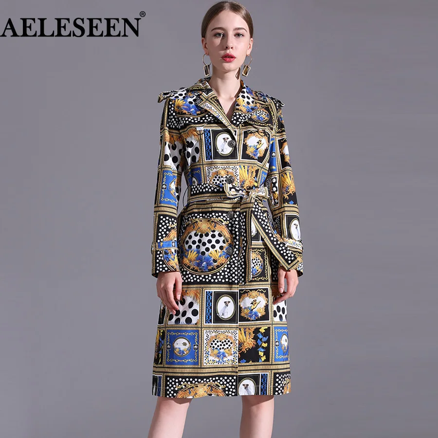 AELESEEN Designer Runway New Trench Coat 2018 Fashion Elegant Dog Print Dots long Sleeve Office Luxury UK Windbreaker Women
AELESEEN Designer Runway New Trench Coat 2018 Fashion Elegant Dog Print Dots long Sleeve Office Luxury UK Windbreaker Women