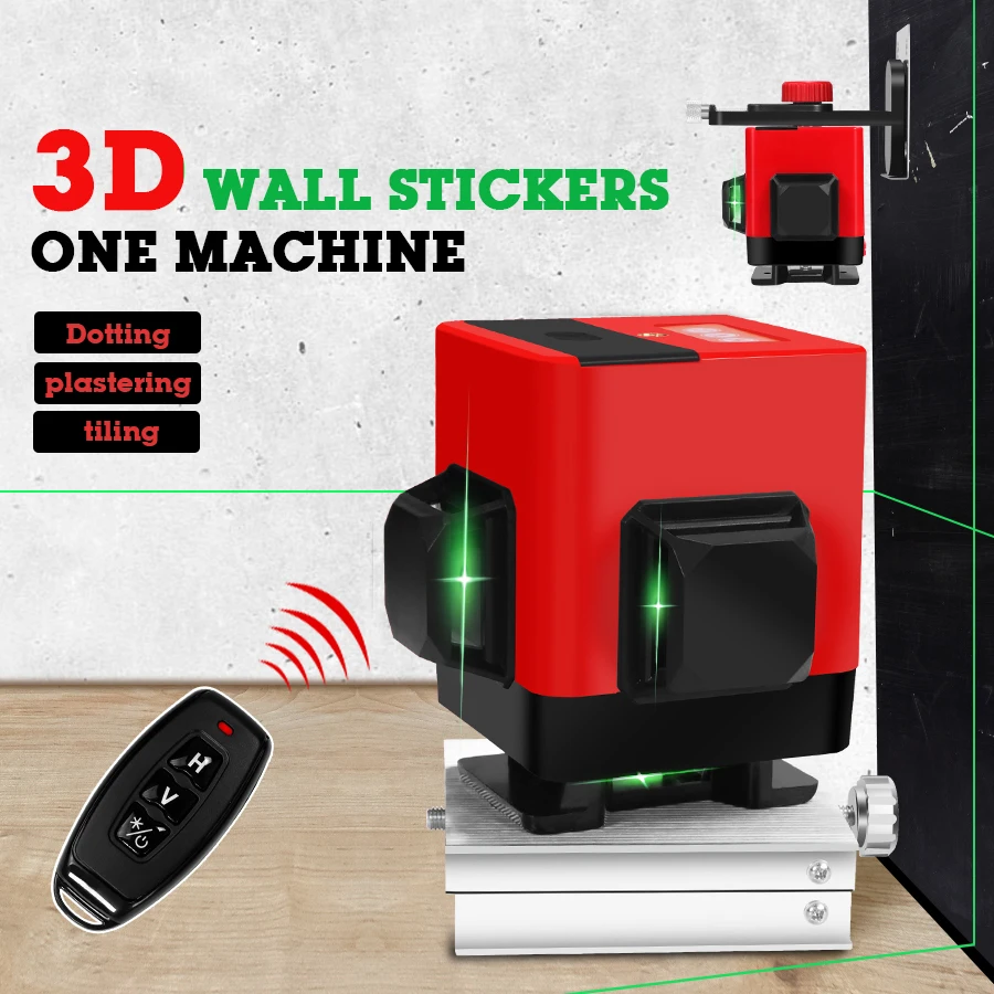 12 Lines 3D Level Self-Leveling 360 Horizontal And Vertical Cross Super Powerful Green Laser Beam Line Side Wall usage
12 Lines 3D Level Self-Leveling 360 Horizontal And Vertical Cross Super Powerful Green Laser Beam Line Side Wall usage