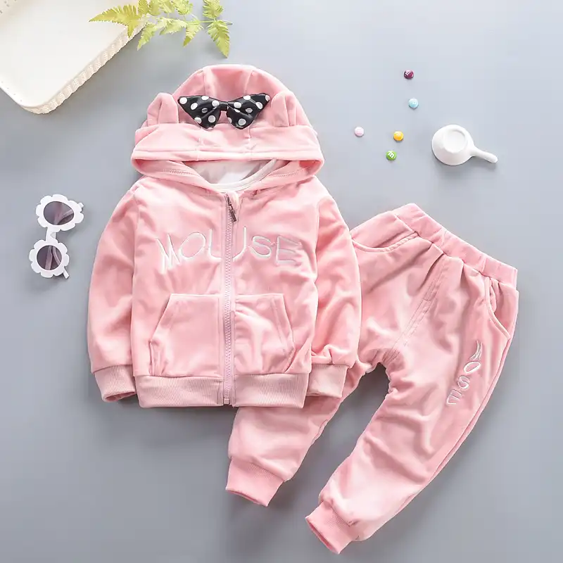 Conjuntos de ropa para niñas de moda 2020, conjunto deportivo para niñas  con capucha y pantalones, conjunto informal de primavera para niños de  2cps|set de ropa| - AliExpress