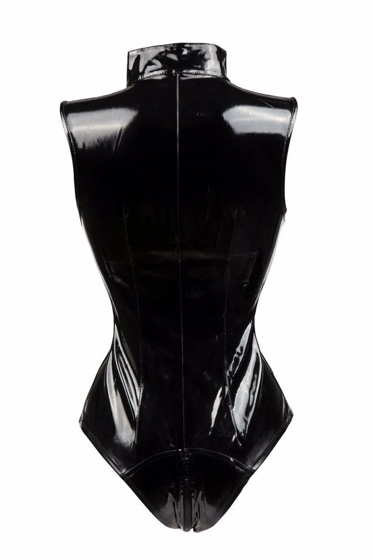 Cosplay&ware Sexy Patent Leather Ds Black Jumpsuit Zipper Lingerie Costume Role-playing Women Cosplay 19 Cosplay&ware Sexy Patent Leather Ds Black Jumpsuit Zipper Lingerie Costume Role-playing Women Cosplay -Zentai shop online